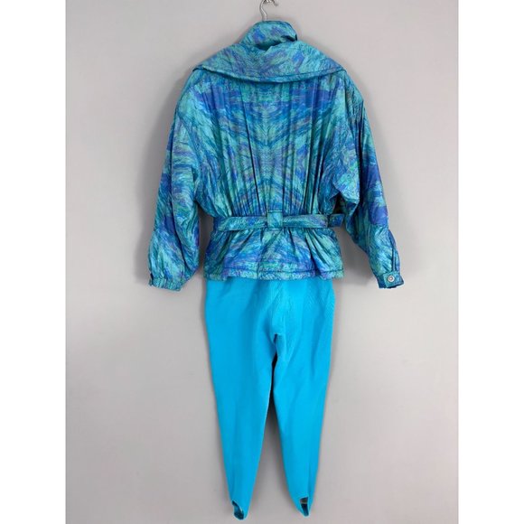 Colmar Sportswear Vintage Ski Snow Suit Jumpsuit Stirrups 80's 90's NEW Italian - Picture 3 of 5
